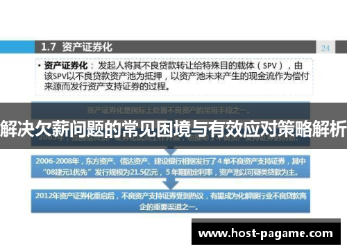 解决欠薪问题的常见困境与有效应对策略解析